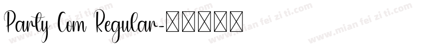 Party Com Regular字体转换